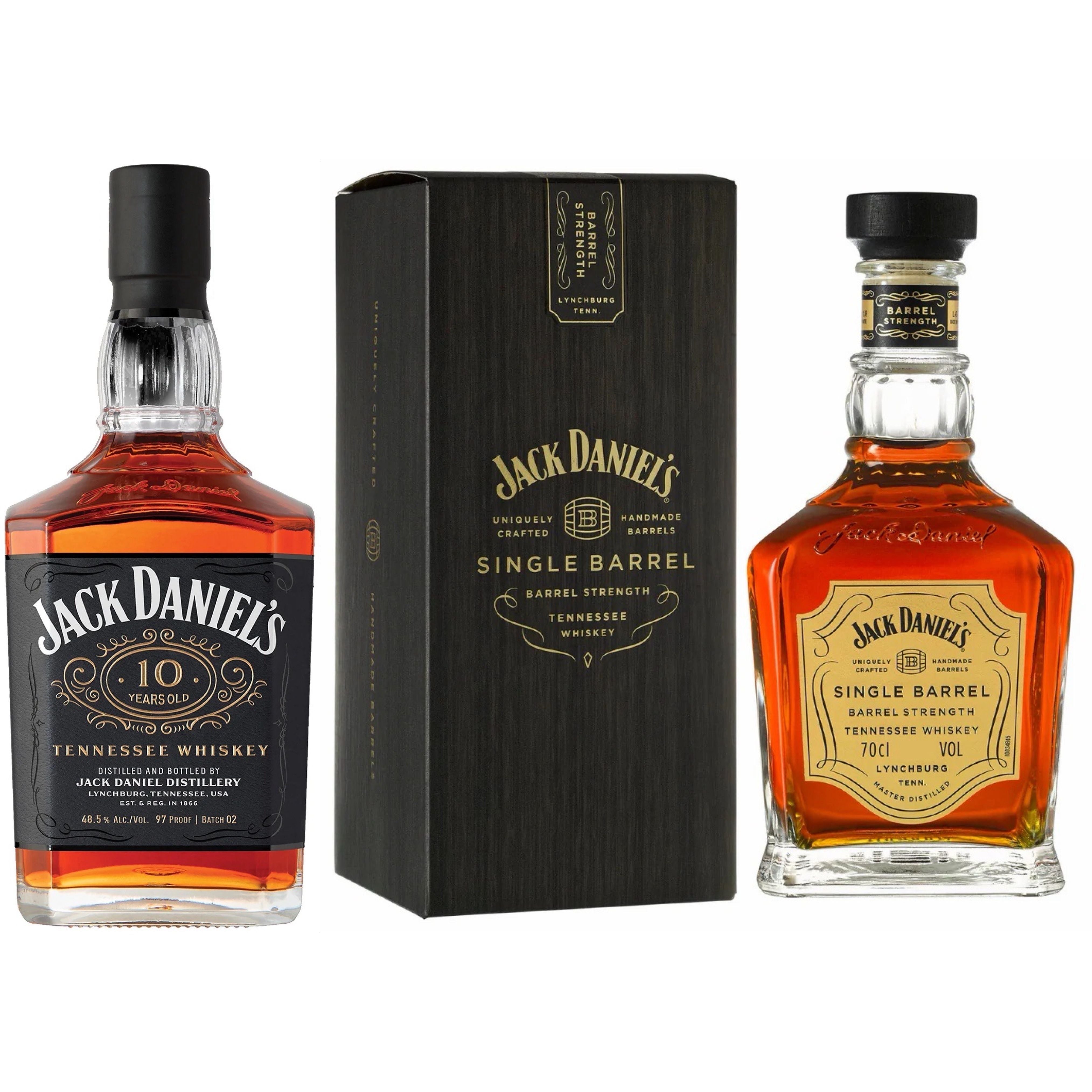 Jack Daniel's 10 Years Old + Single Barrel Barrel Strength Package
