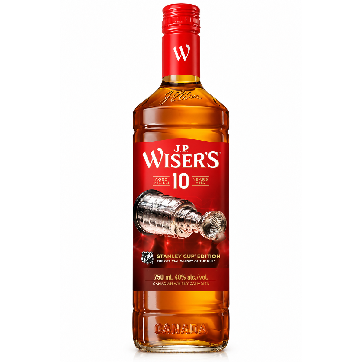 J.P. Wiser’s 10 Year Old NHL Edition Canadian Whisky
