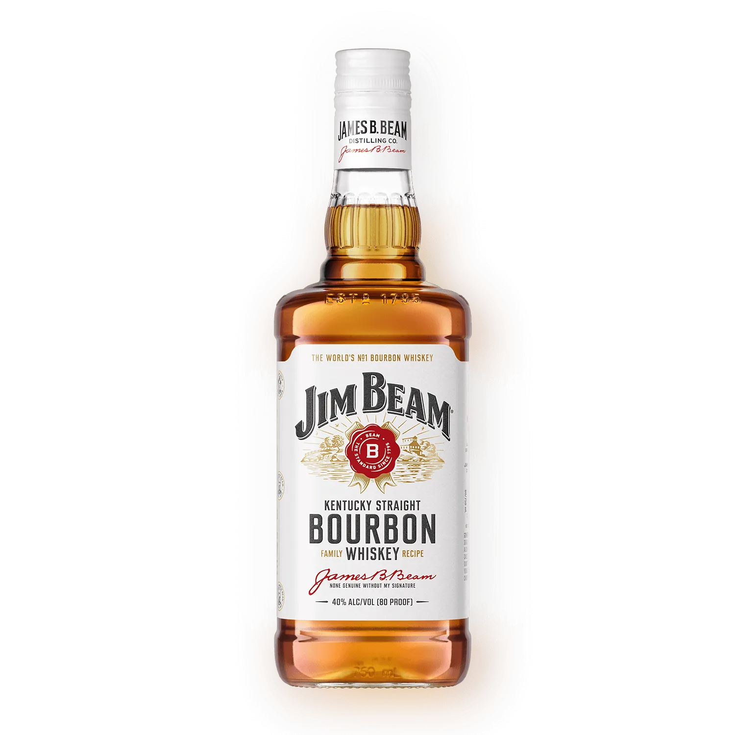 Jim Beam White Label Kentucky Straight Bourbon – BSW Liquor