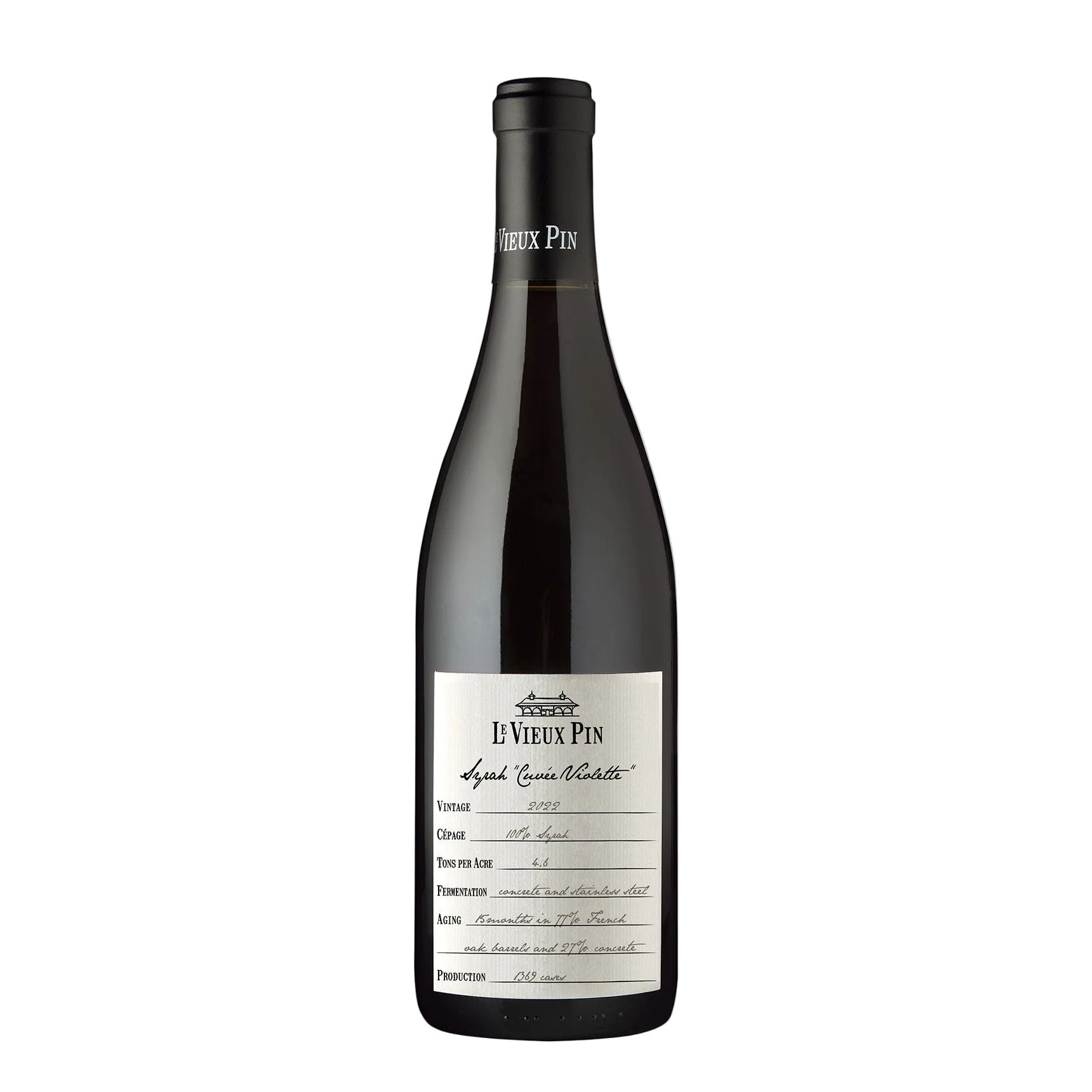 Le Vieux Pin Syrah Cuvee Violette 2022