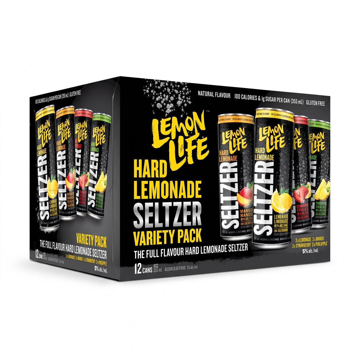 Lemon Life Seltzer Variety Pack 12 Cans