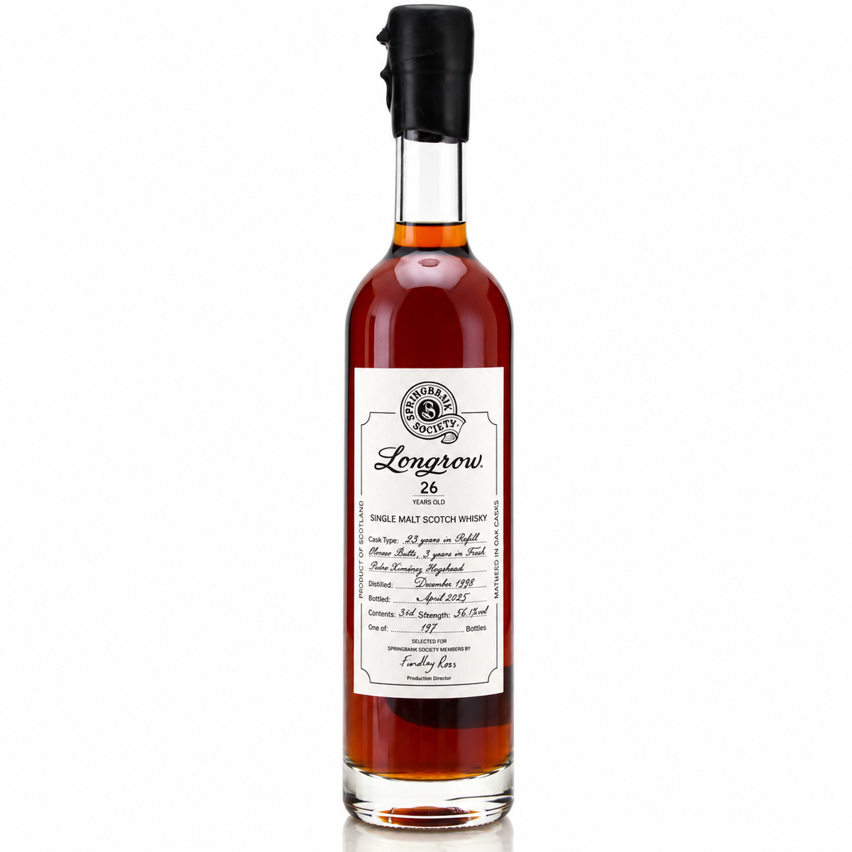Longrow 1998 26 Year Old Springbank Society Exclusive 350ml