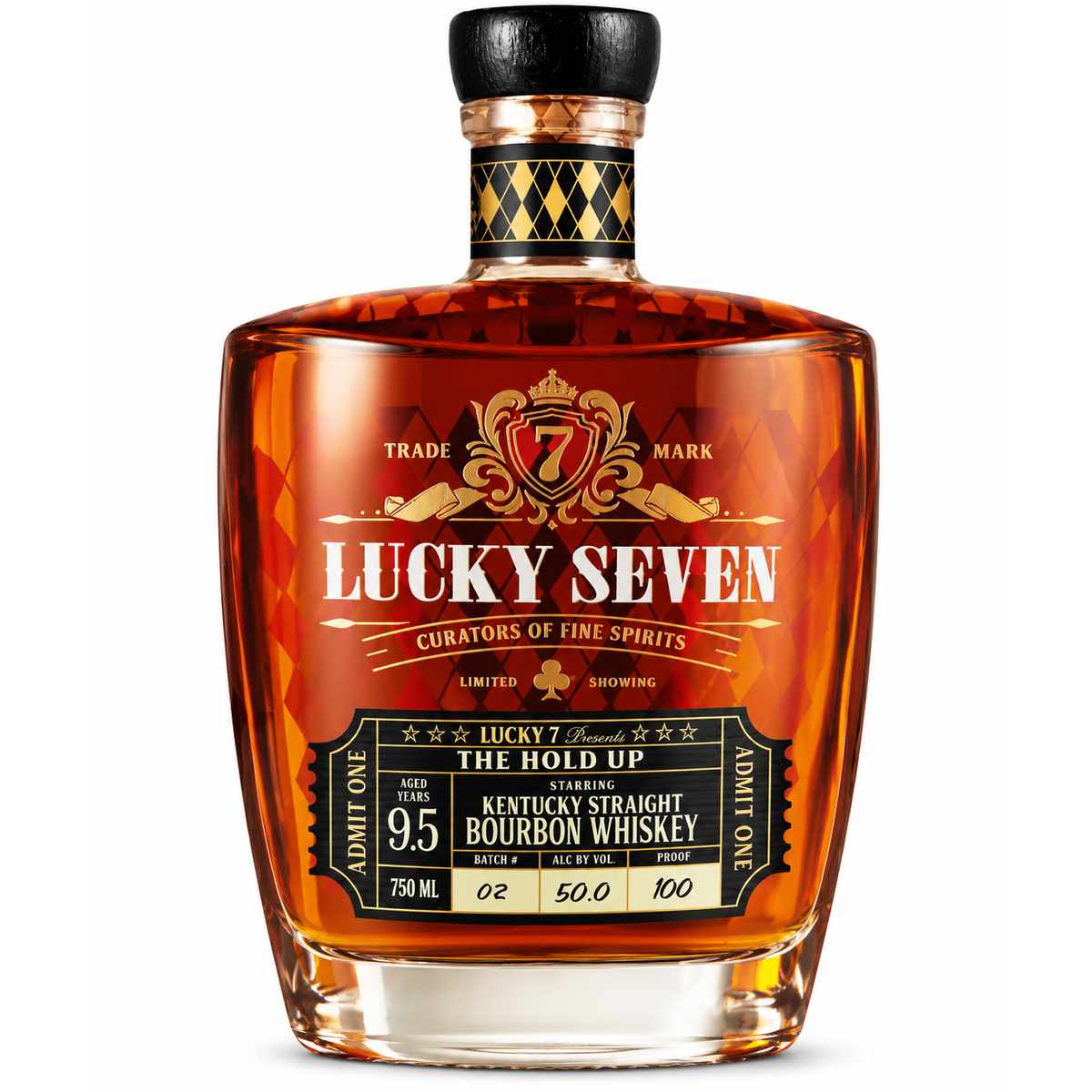Lucky Seven The Hold Up 9.5 Year Old Small Batch Bourbon