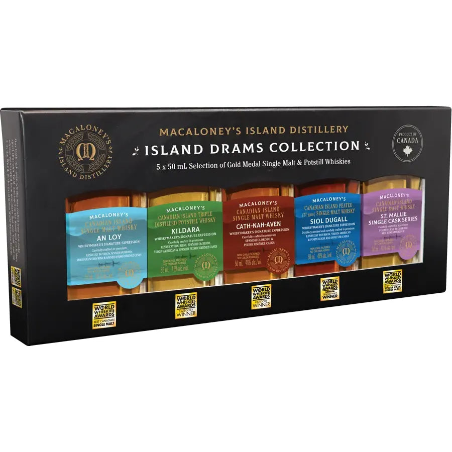 Macaloney's Island Drams Collection Tasting Pack 5 x 50ml