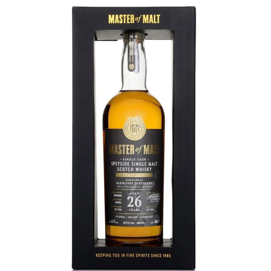 Master of Malt Masterpiece The Glenlivet 26 Year Old 1998 Single Malt Scotch Whisky