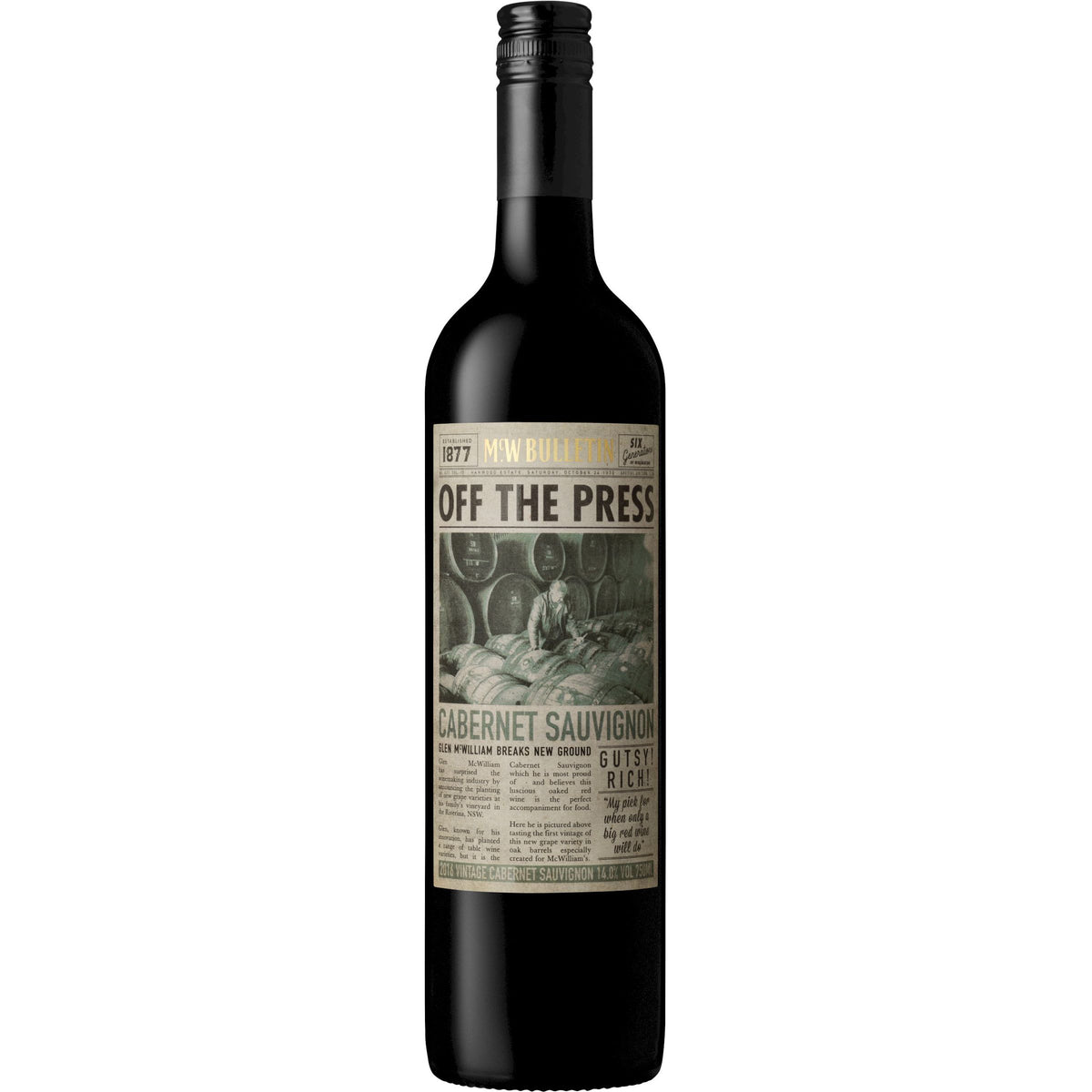 McWilliam's Off The Press Cabernet Sauvignon