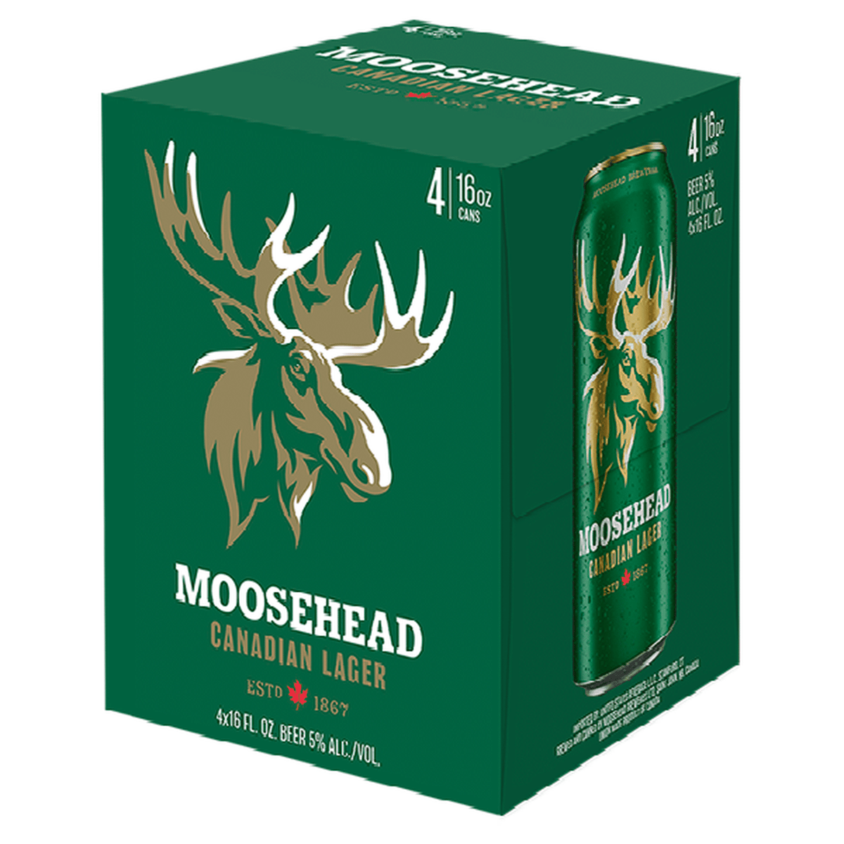 Moosehead Canadian Lager 4 Tall Cans