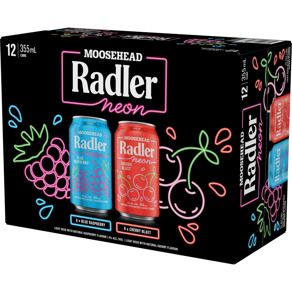Moosehead Radler Neon Variety Pack 12 Cans