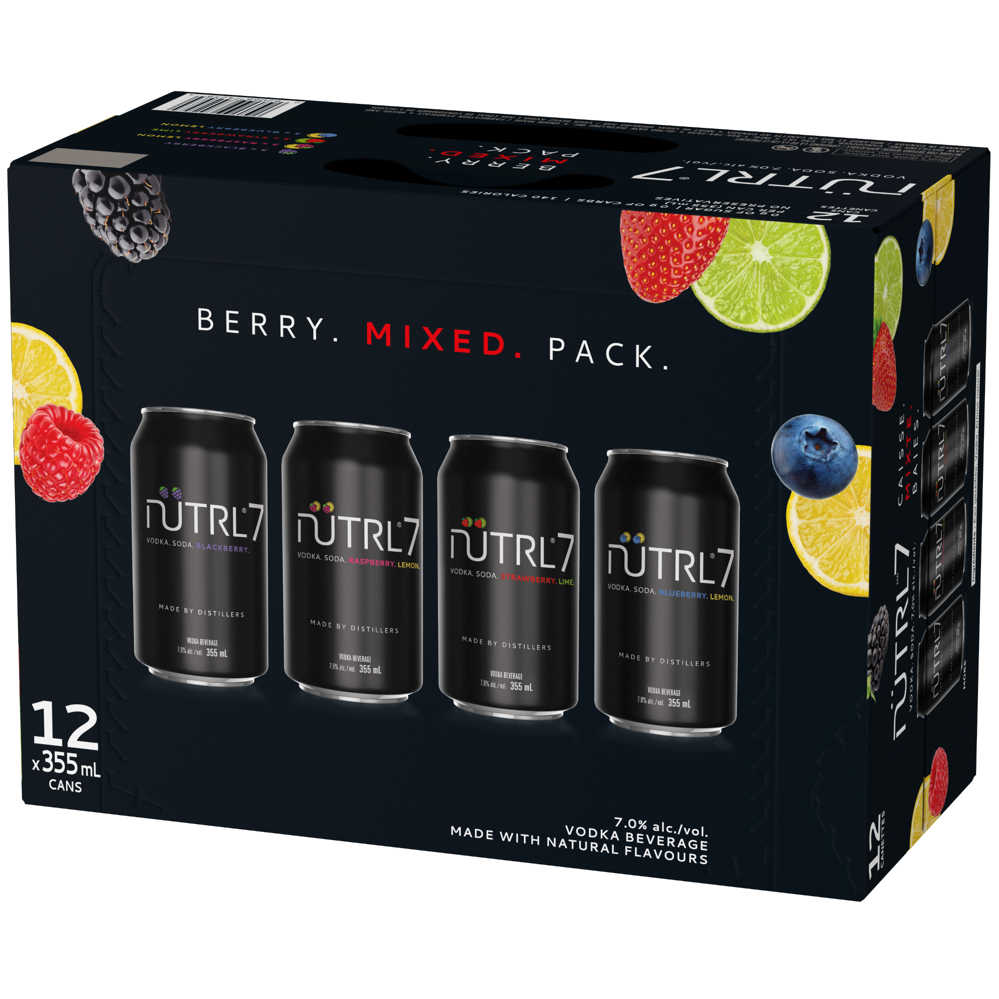 Nutrl 7 Berry Mixer 12 Cans