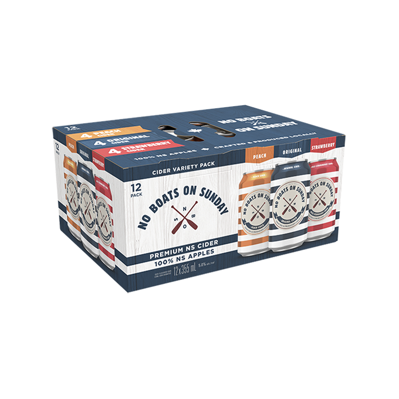 No Boats On Sunday Cider Variety Pack 12 Cans