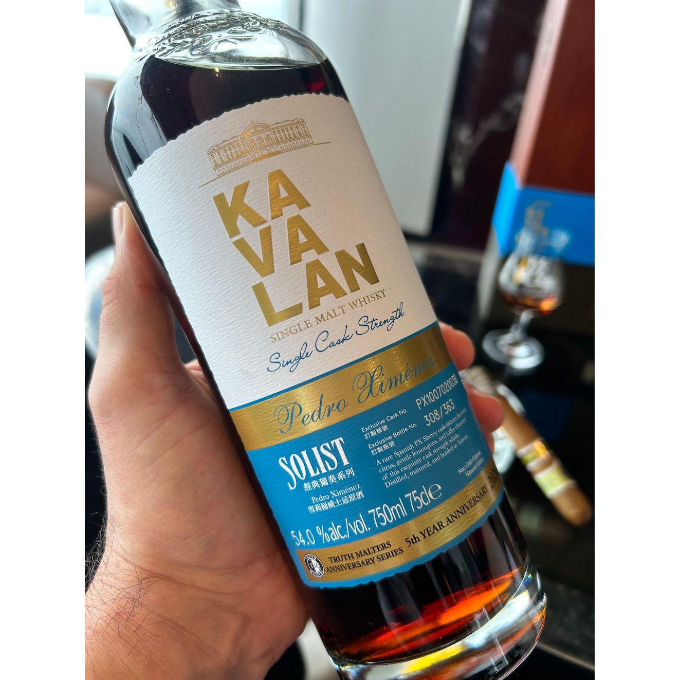 Kavalan Truth Malters 5th Anniversary Solist PX Sherry Cask Taiwanese Single Malt Whisky 54% ABV