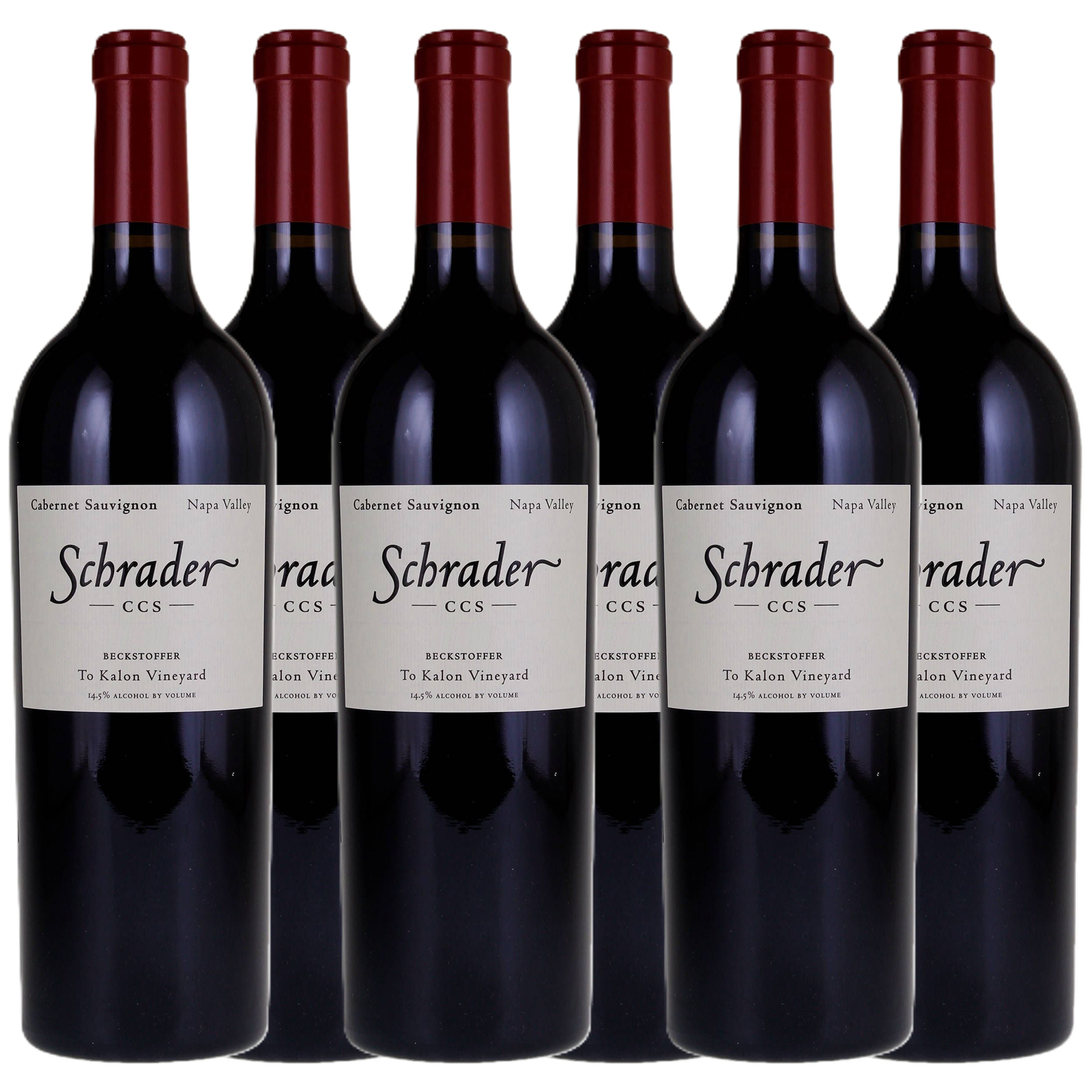 Schrader CCS Beckstoffer To Kalon Cabernet Sauvignon 2018 6x750ml Bundle
