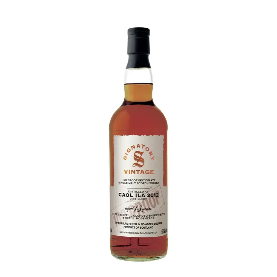 Signatory Caol Ila 2012 13 Year Old 100 Proof #70