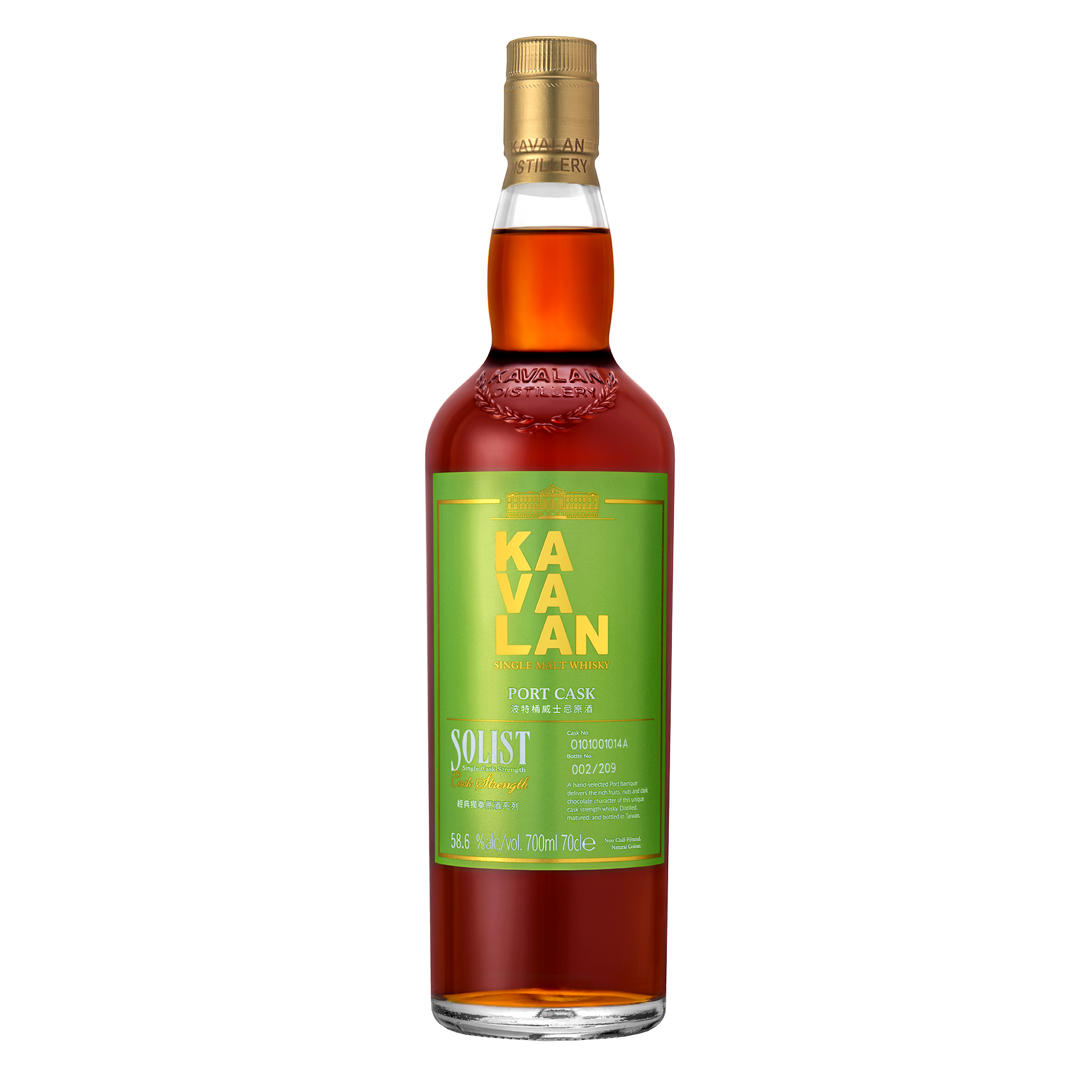 Kavalan Solist Port Cask Taiwanese Single Malt Whisky 57.10% ABV