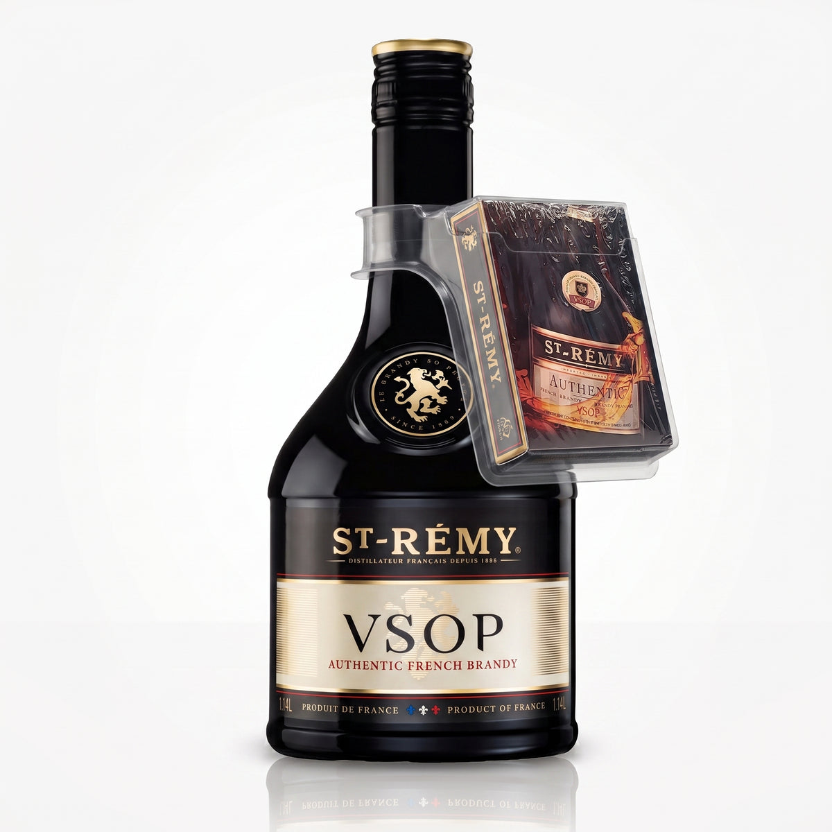 St-Remy V.S.O.P. Brandy 1.14L with Bonus Playing Cards