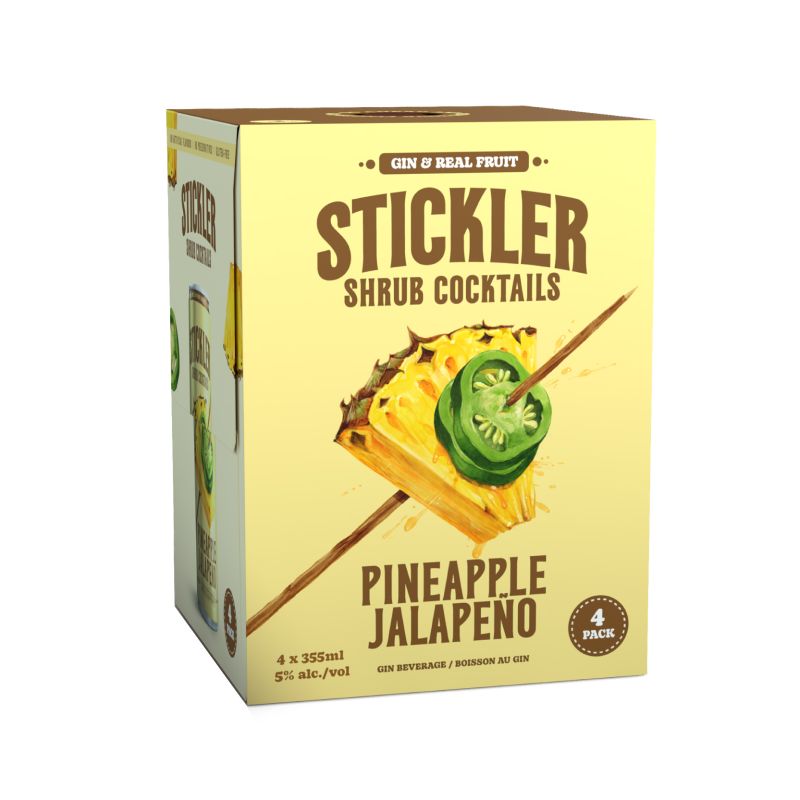 Stickler Pineapple Jalapeno 4 Cans
