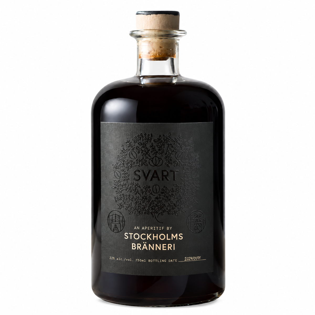 Stockholms Branneri Svart Coffee Infused Dry Gin 750ml