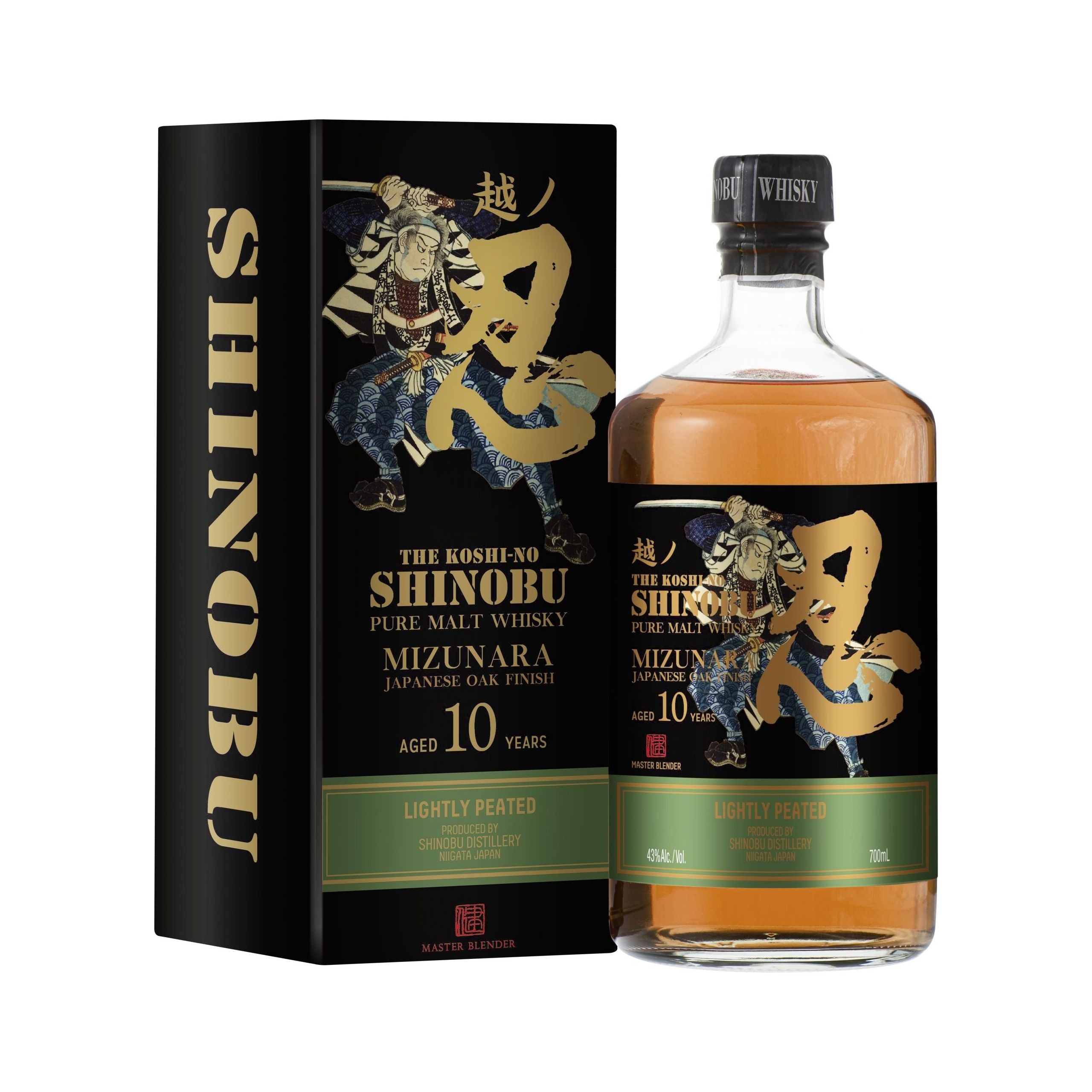 Shinobu 10 Year Old Peated Pure Malt Japanese Whisky