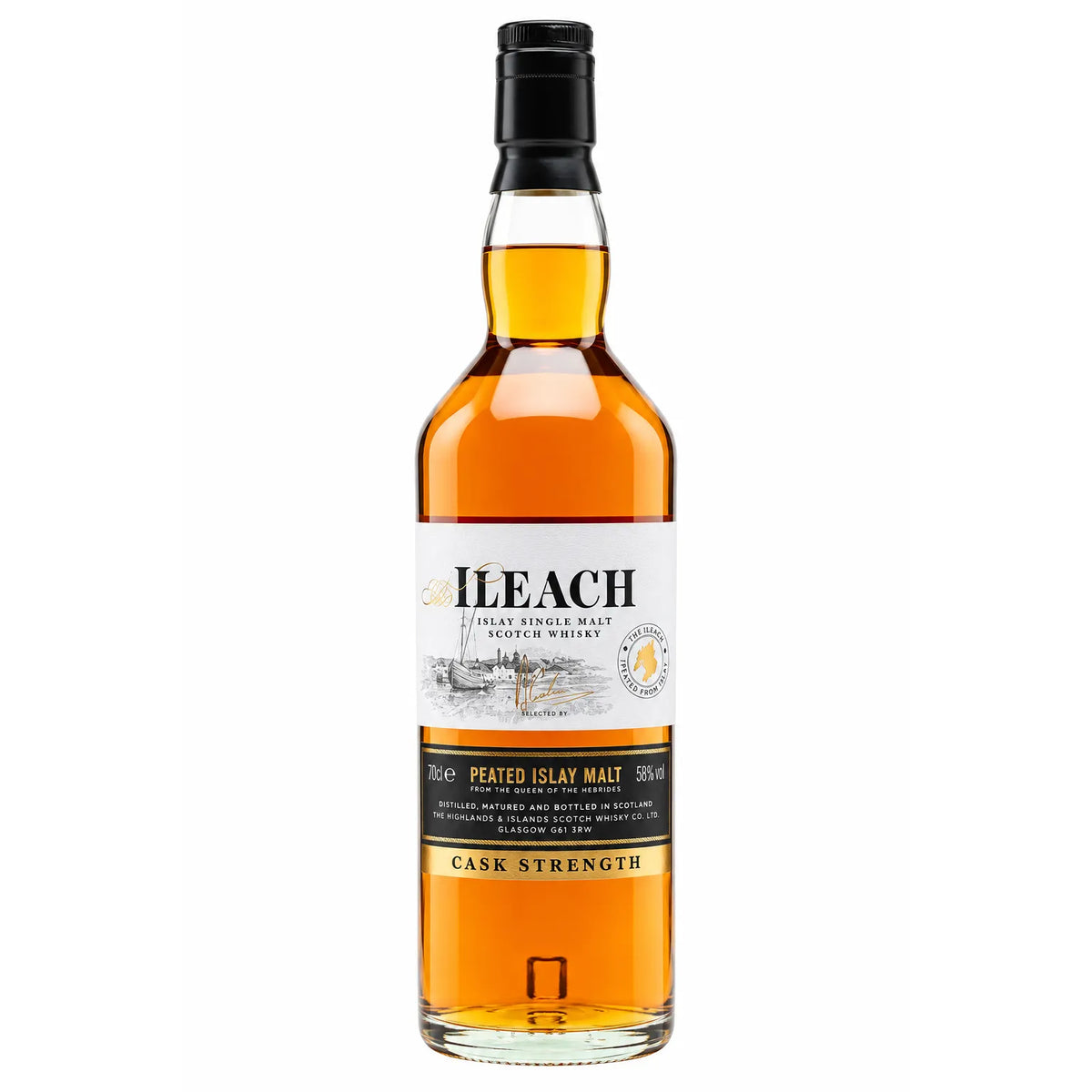The Ileach Cask Strength Islay Single Malt Scotch