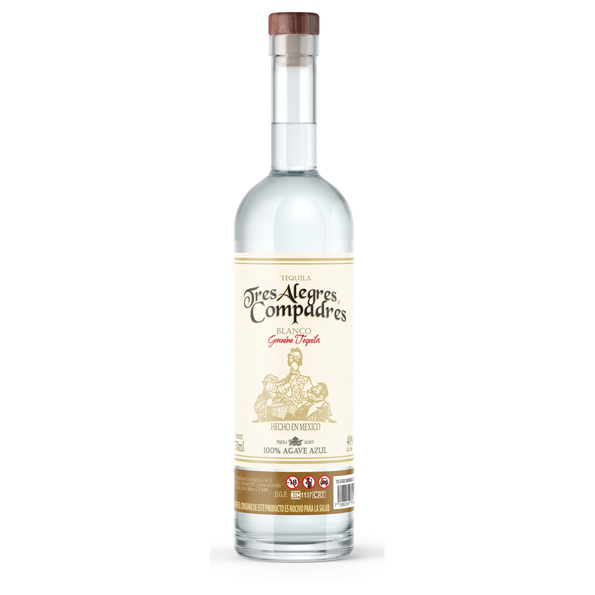 Tres Alegres Compadres Blanco Tequila