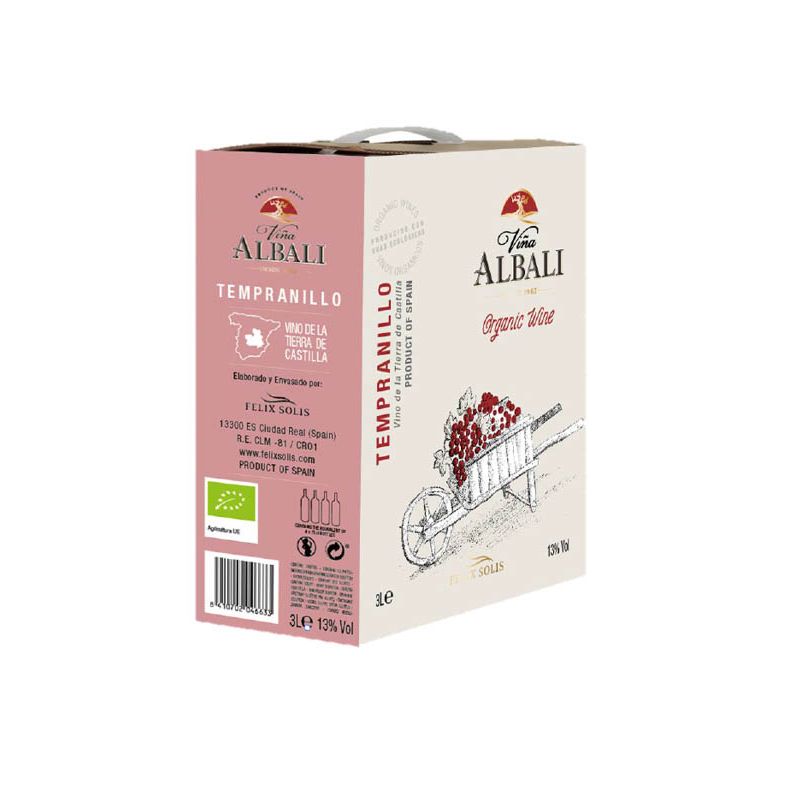 Viña Albali Organic Tempranillo 3L Bag in Box