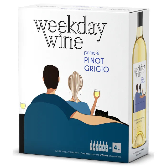 Weekday Wine Pinot Grigio 4X4L