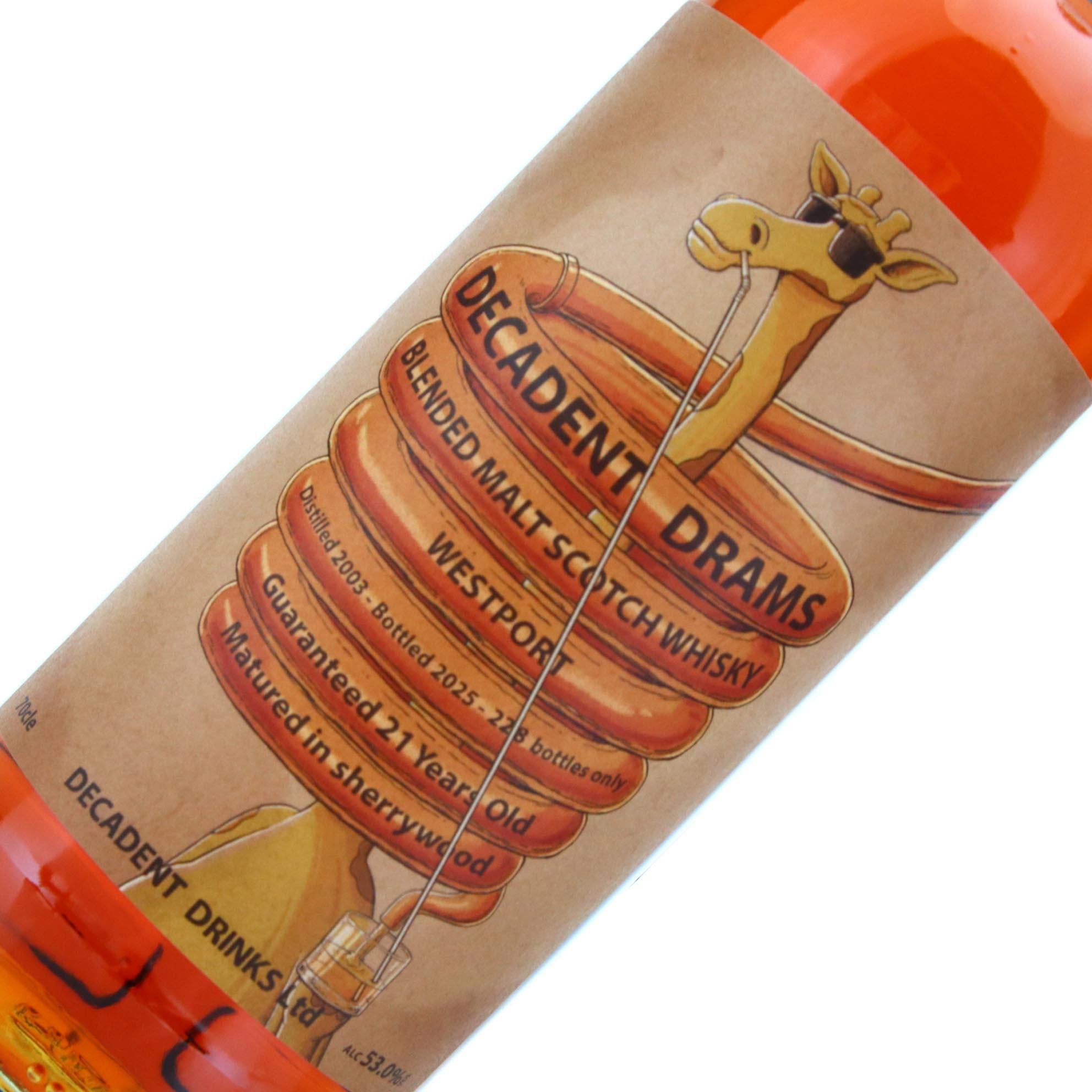 Decadent Drams Westport (Glenmorangie) 2003 21 Year Old