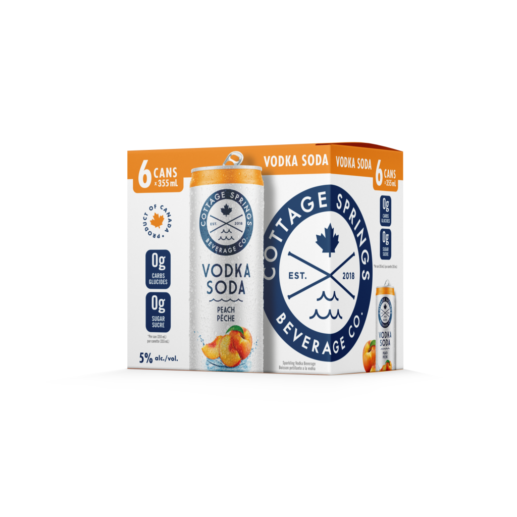 Cottage Springs Peach 6 Cans