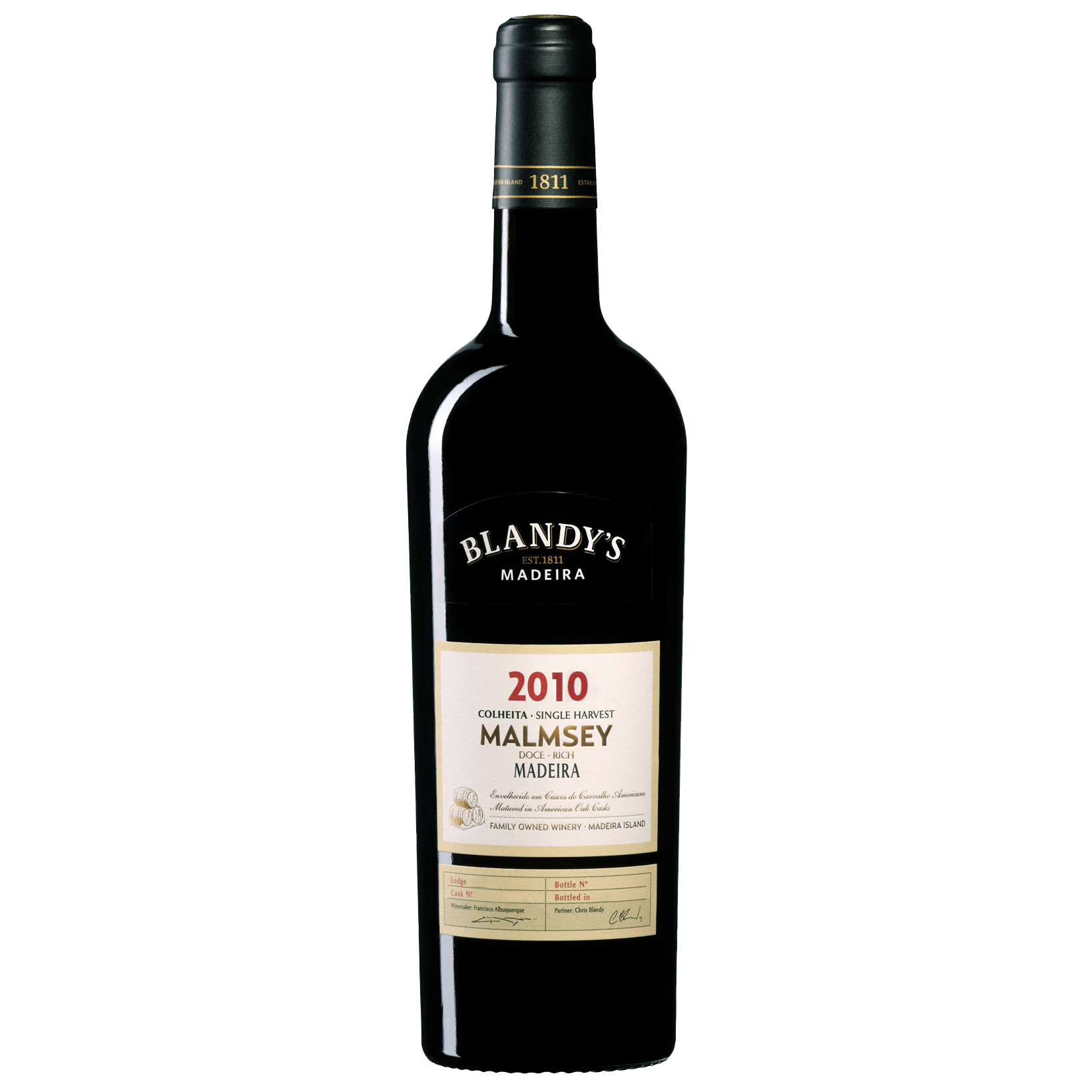 Blandy's Vintage Malmsey 2010 750ml