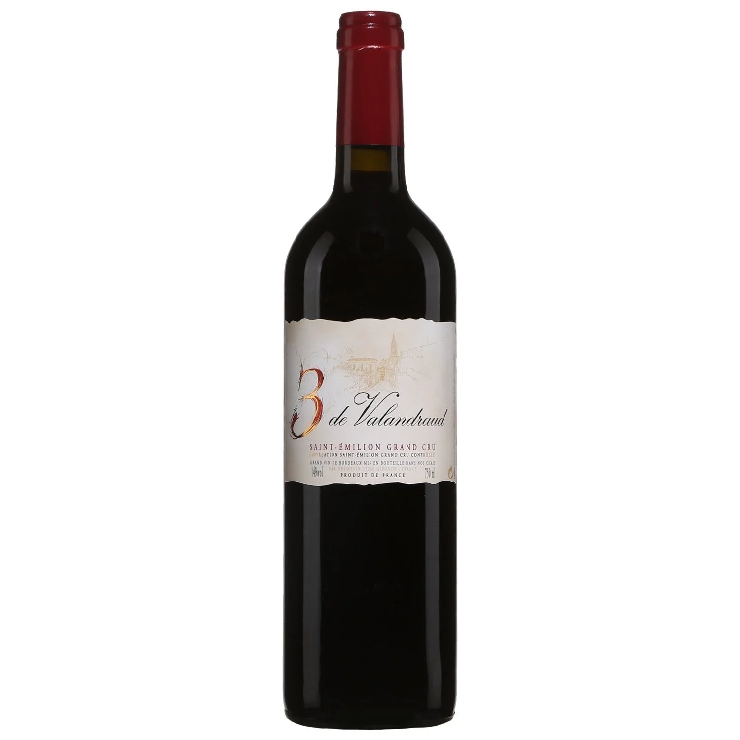 3 De Valandraud (Kosher Approved) 2018 750ml