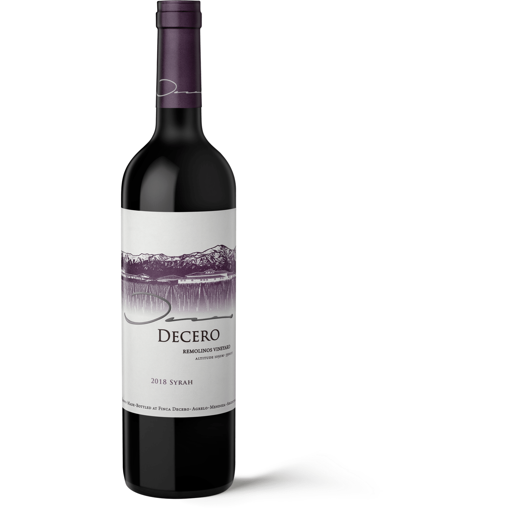 Finca Decero Remolinos Vineyard Syrah 2020 750ml