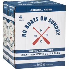 No Boats Original Cider 4 Tall Cans