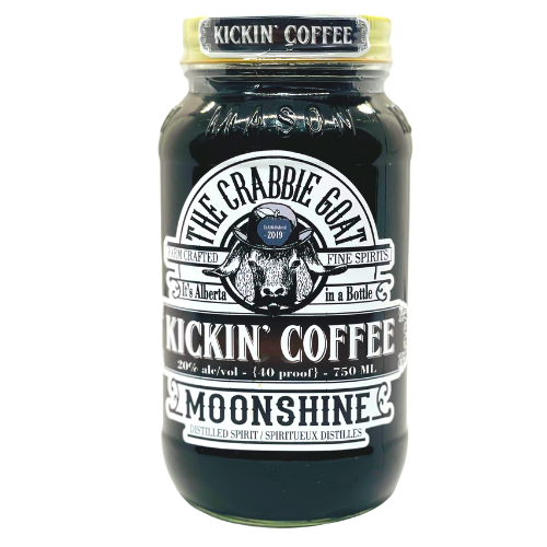 The Crabbie Goat Distillery Kickin Coffee Moonshine