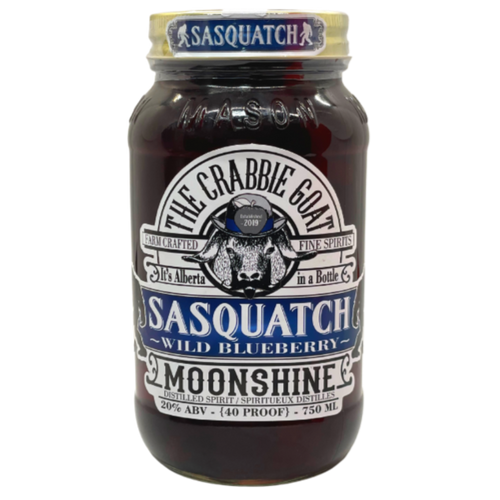 The Crabbie Goat Distillery Sasquatch Moonshine
