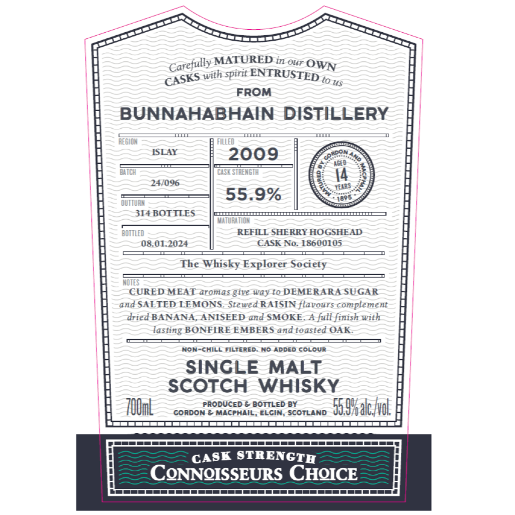 Gordon & MacPhail Connoisseur's Choice Bunnahabhain 2009 14 Year Old 55.9% ABV