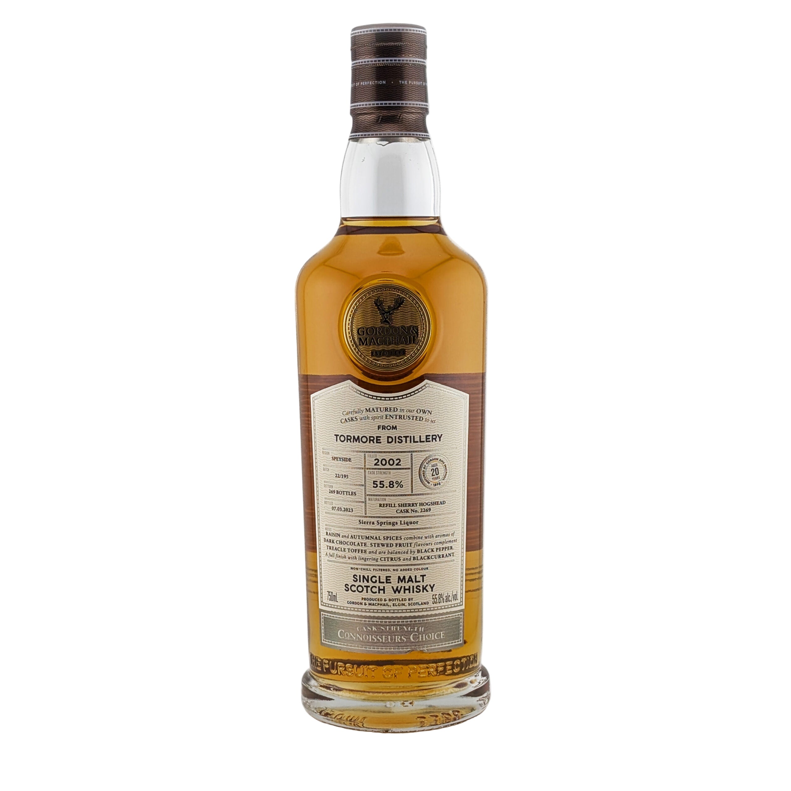 Gordon & MacPhail Connoisseur's Choice Tormore 2002 20 Year Old