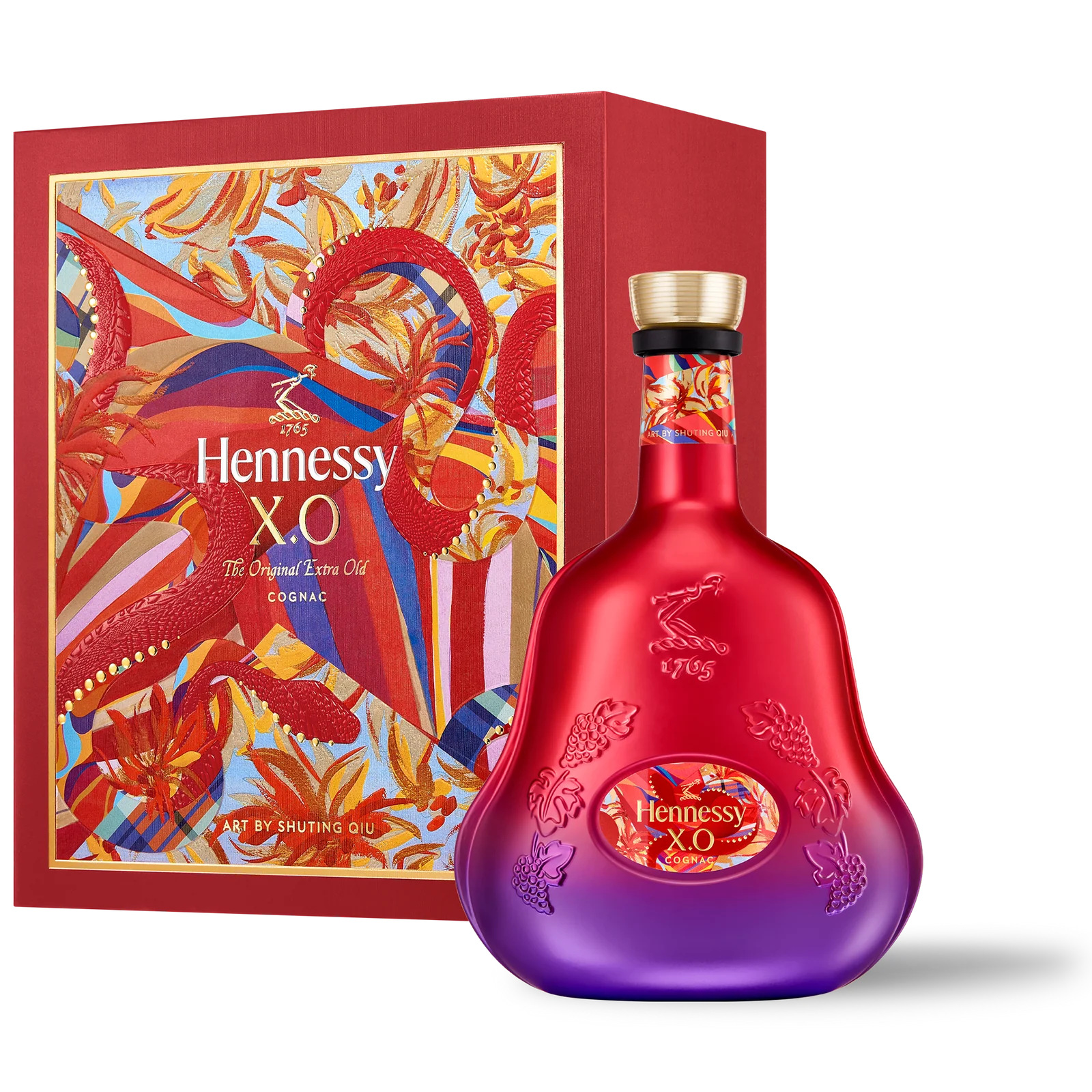 あおい　ヘネシー X.O X SHUTING QIU 700ml 40% Hennessy XO Cognac x Shuting Qiu Year of The Snake Lunar New Year