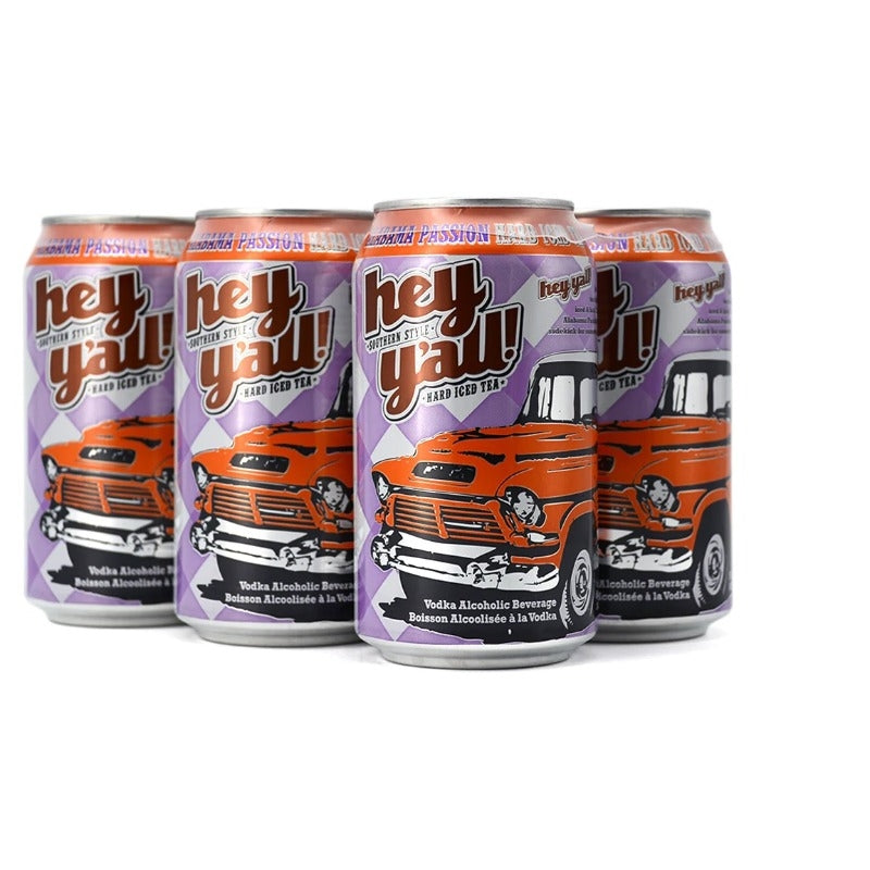 Hey Y'All Alabama Passion Iced Tea 6 Cans