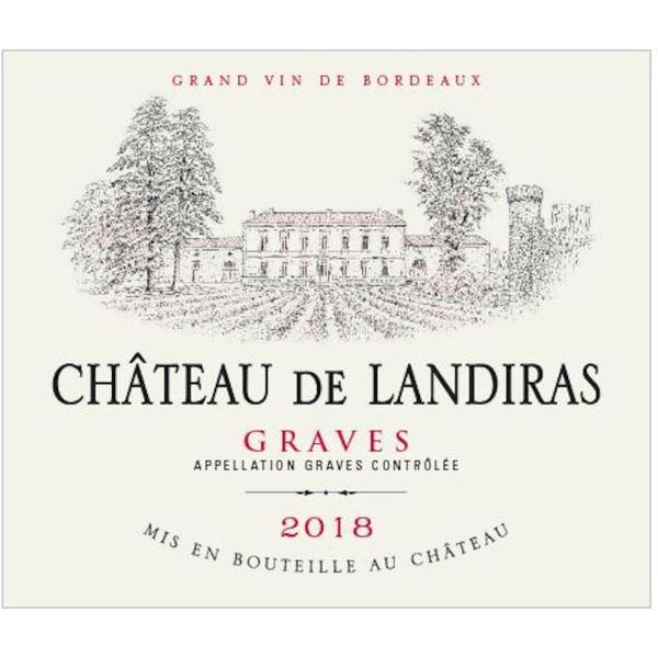 Michel Pelissie Chateau De Landiras Graves 2018 750ml