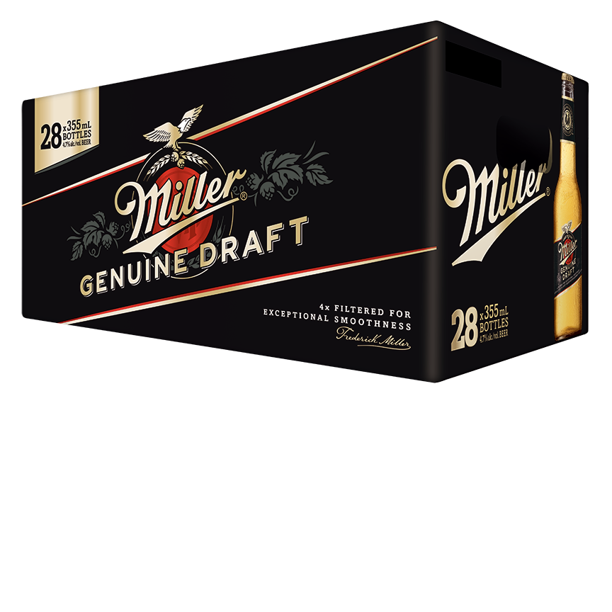 Miller Genuine Draft 28 Bottles