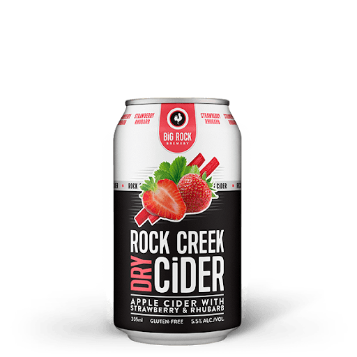 Rock Creek Strawberry Rhubarb Cider 6 Cans