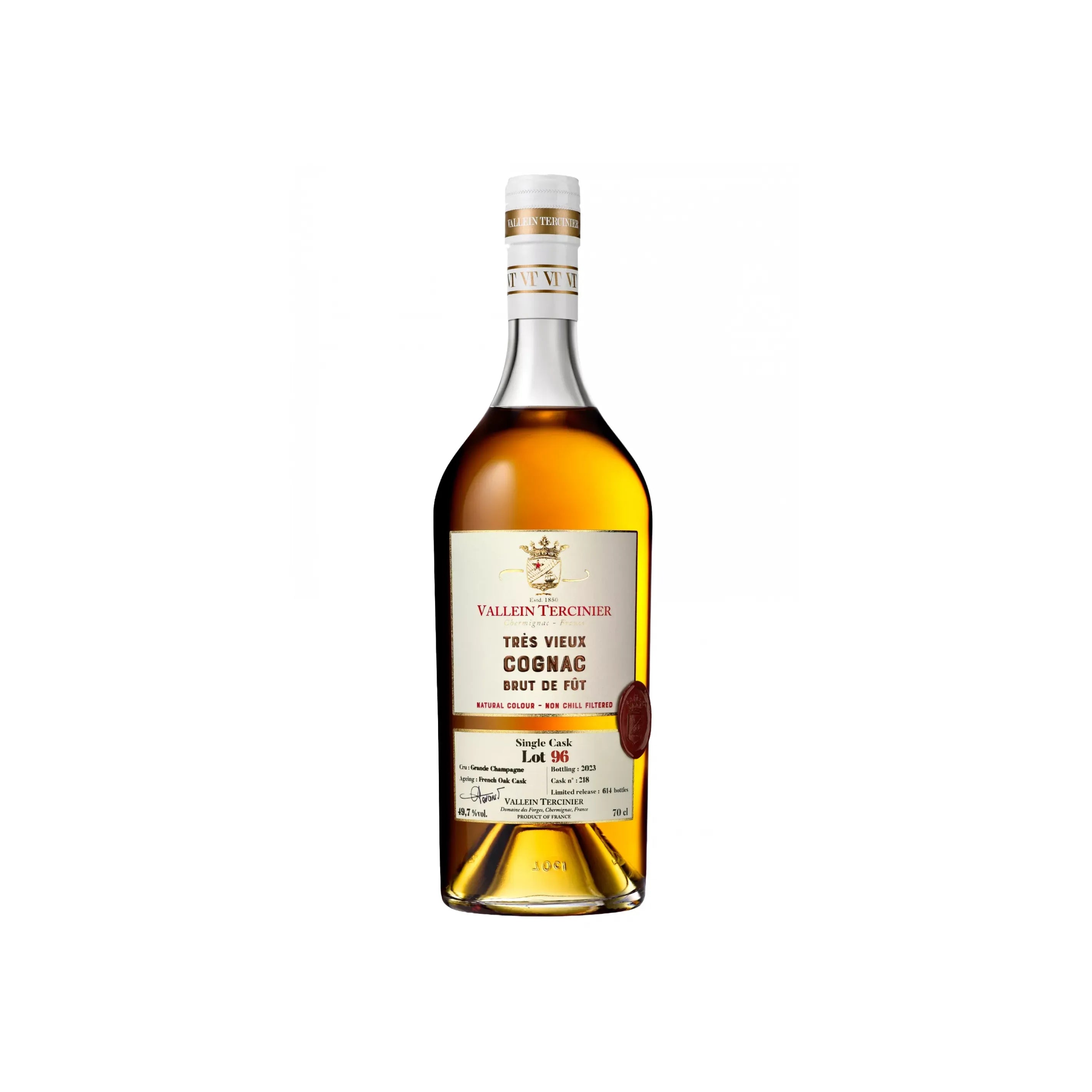 Vallein Tercinier Lot 96 1996 Grande Champagne Cognac