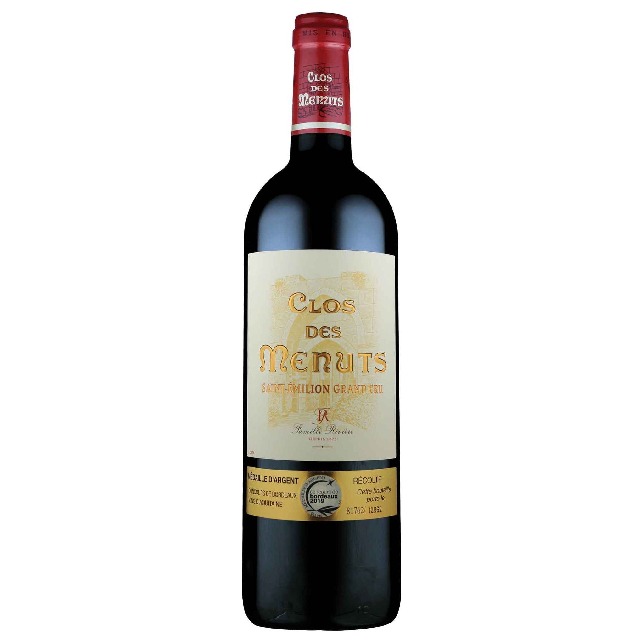 Clos des Menuts Saint-Emilion Grand Cru 2019 750ml