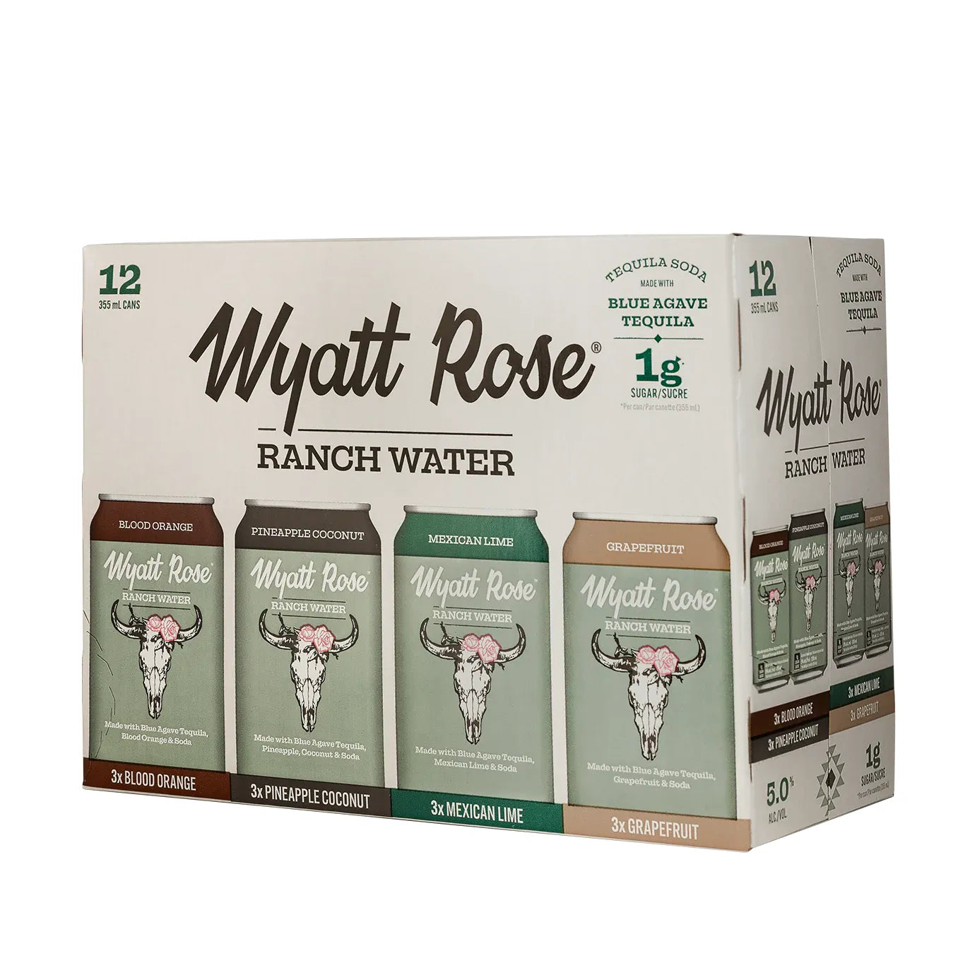 Wyatt Rose Ranch Water Mixer 12 Cans