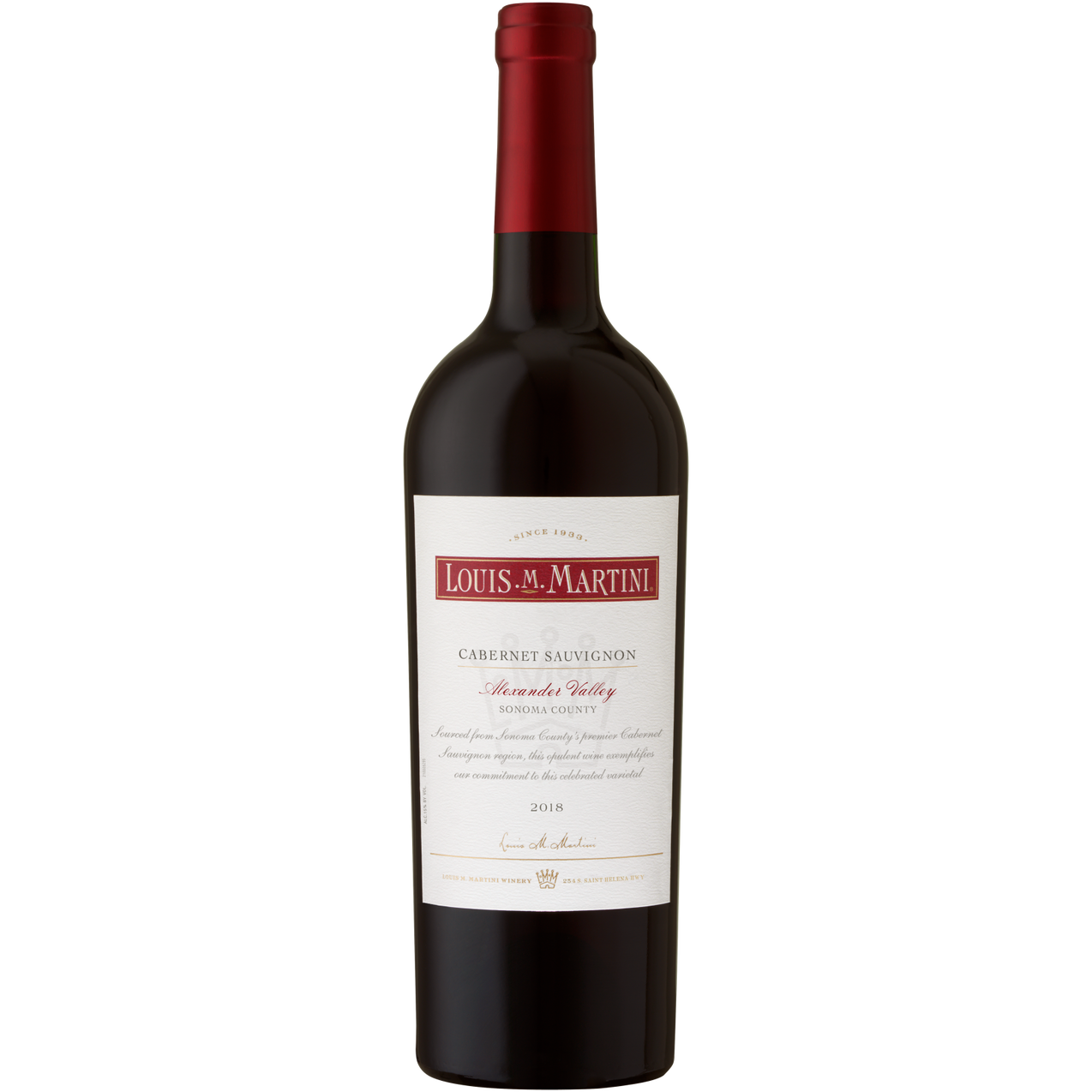 Louis M. Martini Alexander Valley Cabernet Sauvignon 2019 750ml