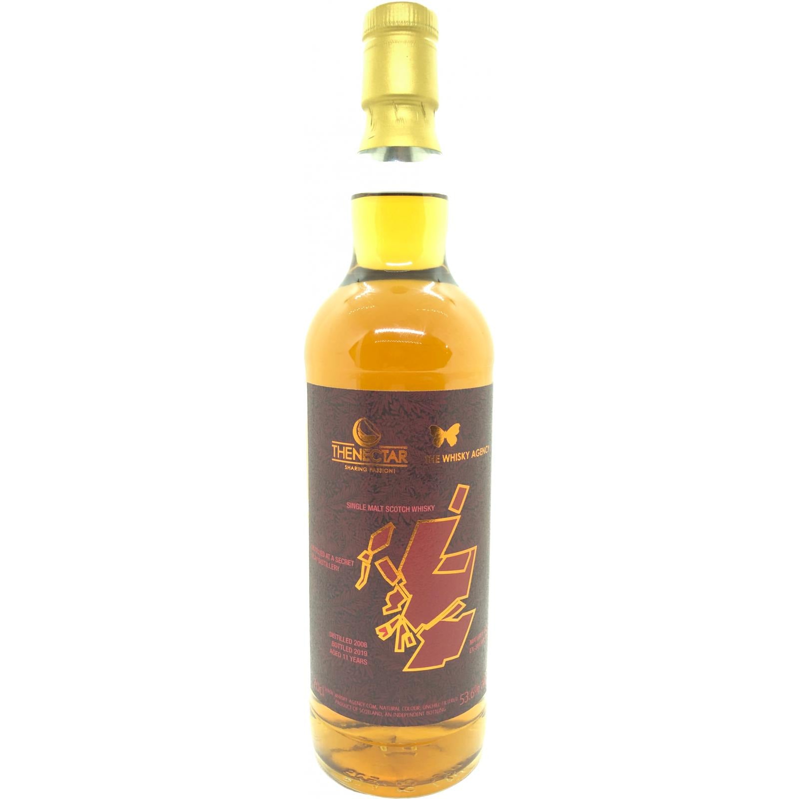 The Whisky Agency Secret Islay 2008 11 Year Old 53.6% ABV