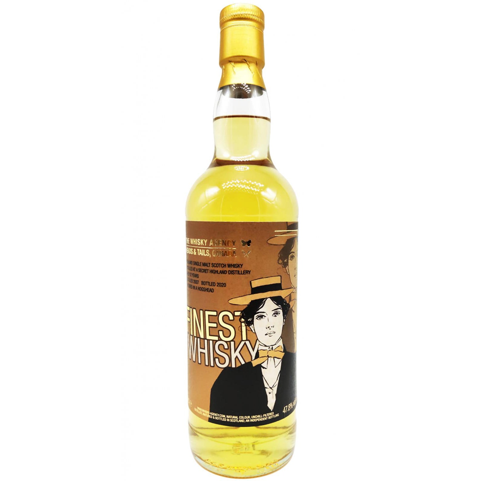The Whisky Agency Secret Highland 2007 12 Year Old 47.8% ABV