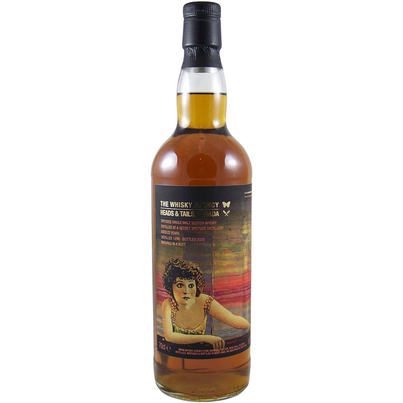 The Whisky Agency Secret Speyside 1998 22 Year Old 50.3% ABV