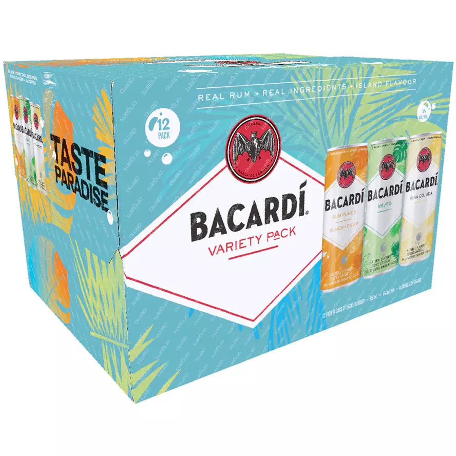 Bacardi Variety Pack 12 Cans BSW Liquor
