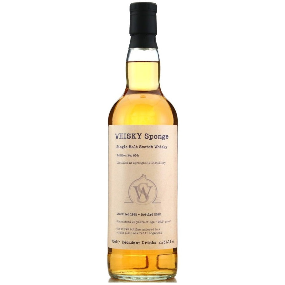 Whisky Sponge Edition No.60B Springbank 1995 26 Year Old 51.1% ABV 700ml